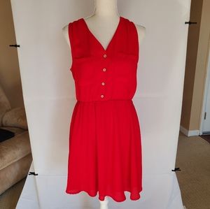 Charming Charlie Red mini dress, medium